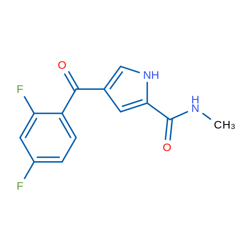 4-(2,4-Difluorobenzoyl)-N-methyl-1H-pyrrole-2-carboxamide 1g