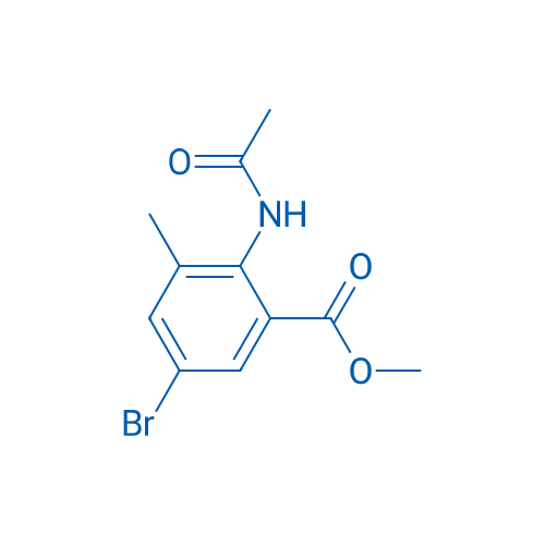 Benzoic acid, 2-(acetylamino)-5-bromo-3-methyl-, methyl ester 250mg