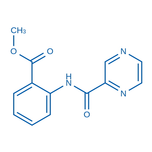 Methyl 2-(pyrazine-2-amido)benzoate 100mg