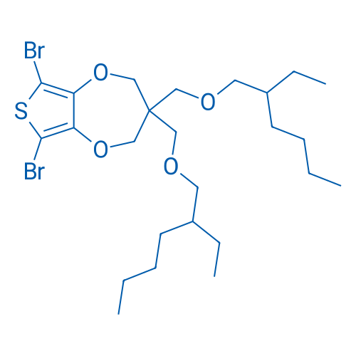 6,8-Dibromo-3,3-bis(((2-ethylhexyl)oxy)methyl)-3,4-dihydro-2H-thieno[3,4-b][1,4]dioxepine 250mg