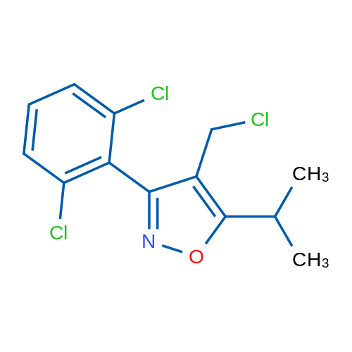 4-(Chloromethyl)-3-(2,6-dichlorophenyl)-5-isopropylisoxazole 250mg
