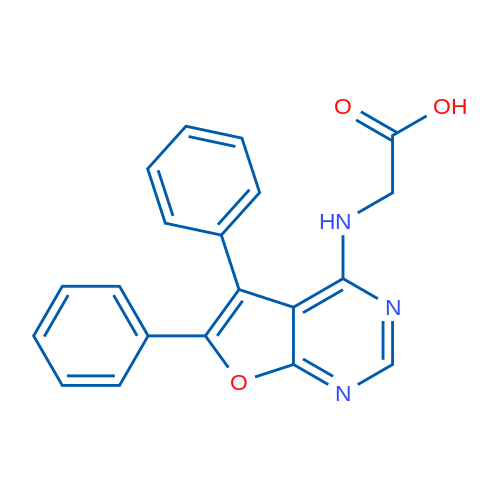 (5,6-Diphenyl-furo[2,3-d]pyrimidin-4-ylamino)-acetic acid 5g