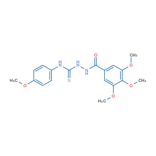 3,4,5-Trimethoxy-N-{[(4-methoxyphenyl)carbamothioyl]amino}benzamide 1g