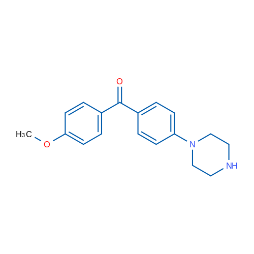 (4-Methoxyphenyl)(4-(piperazin-1-yl)phenyl)methanone 1g