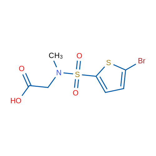 2-(5-Bromo-N-methylthiophene-2-sulfonamido)acetic acid 1g