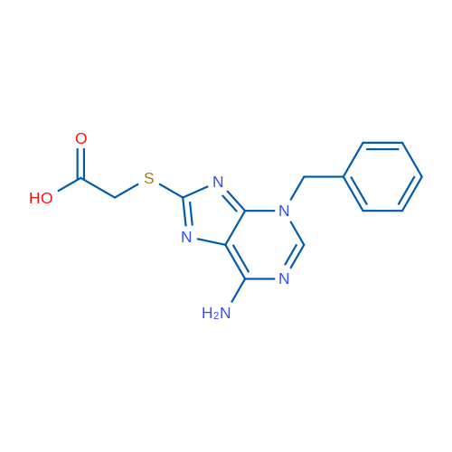 2-((6-Amino-3-benzyl-3H-purin-8-yl)thio)acetic acid 1g