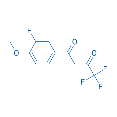 4,4,4-Trifluoro-1-(3-fluoro-4-methoxyphenyl)-1,3-butanedione 100mg