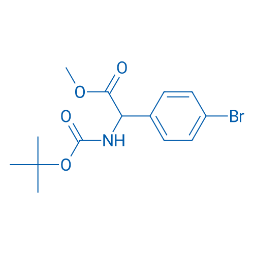 Methyl 2-(4-bromophenyl)-2-((tert-butoxycarbonyl)amino)acetate 250mg