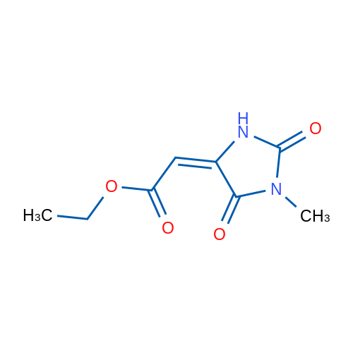 Ethyl 2-(1-methyl-2,5-dioxoimidazolidin-4-ylidene)acetate 5g