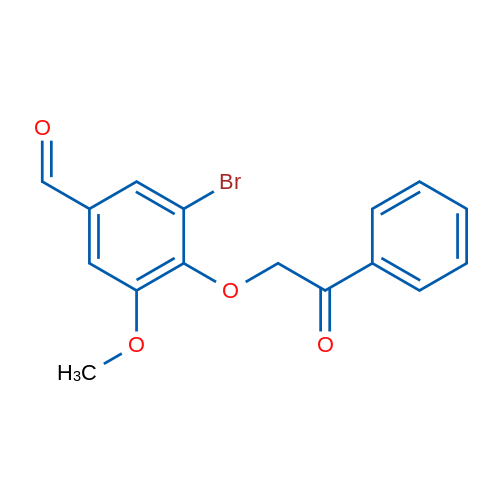 3-Bromo-5-methoxy-4-(2-oxo-2-phenylethoxy)benzaldehyde 1g