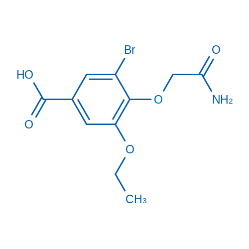 4-(2-Amino-2-oxoethoxy)-3-bromo-5-ethoxybenzoic acid 50mg