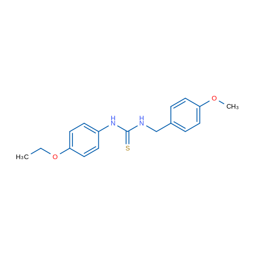 3-(4-Ethoxyphenyl)-1-[(4-methoxyphenyl)methyl]thiourea 1g
