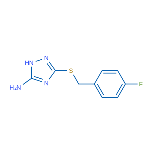 3-((4-Fluorobenzyl)thio)-1H-1,2,4-triazol-5-amine 1g