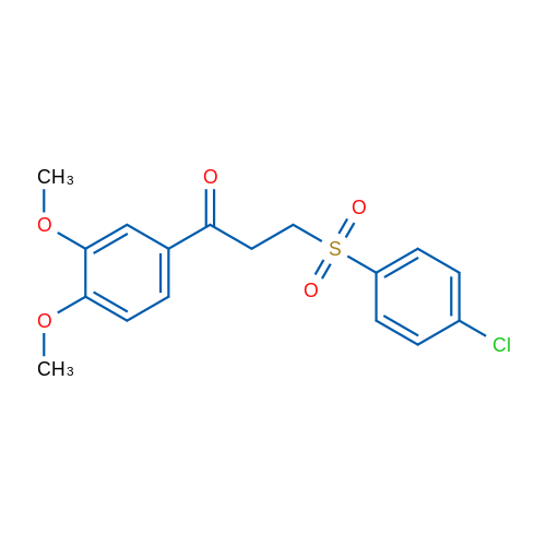 3-(4-Chlorobenzenesulfonyl)-1-(3,4-dimethoxyphenyl)propan-1-one 1g