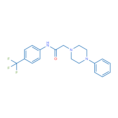 2-(4-Phenylpiperazin-1-yl)-N-(4-(trifluoromethyl)phenyl)acetamide 1g