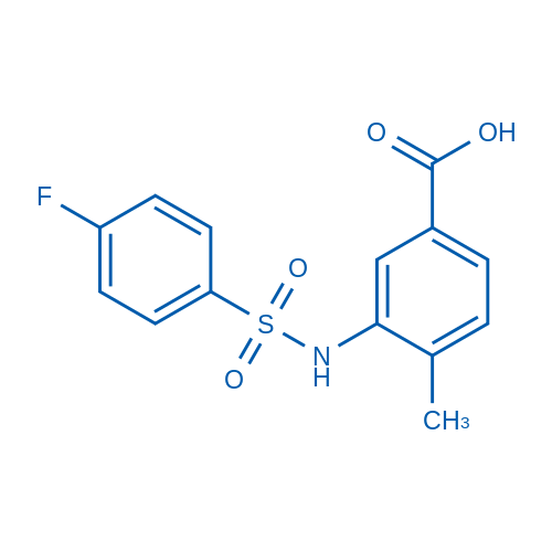 3-(4-Fluorobenzenesulfonamido)-4-methylbenzoic acid 250mg