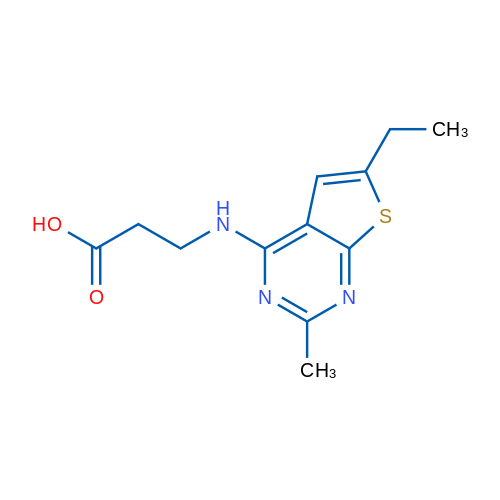 3-((6-Ethyl-2-methylthieno[2,3-d]pyrimidin-4-yl)amino)propanoic acid 1g