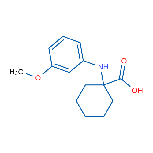 1-((3-Methoxyphenyl)amino)cyclohexanecarboxylic acid 1g
