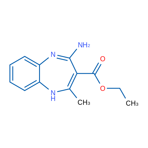 Ethyl 4-amino-2-methyl-1H-1,5-benzodiazepine-3-carboxylate 250mg