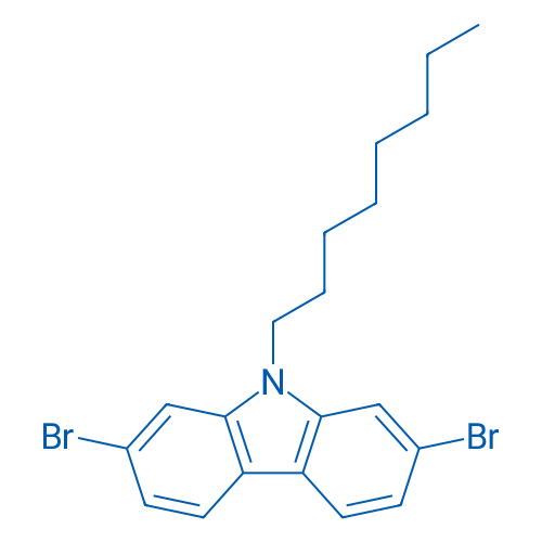 2,7-Dibromo-9-octyl-9H-carbazole 5g