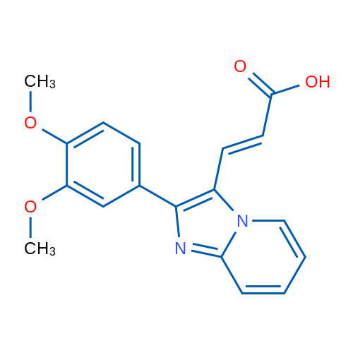 3-(2-(3,4-Dimethoxyphenyl)imidazo[1,2-a]pyridin-3-yl)acrylic acid 1g