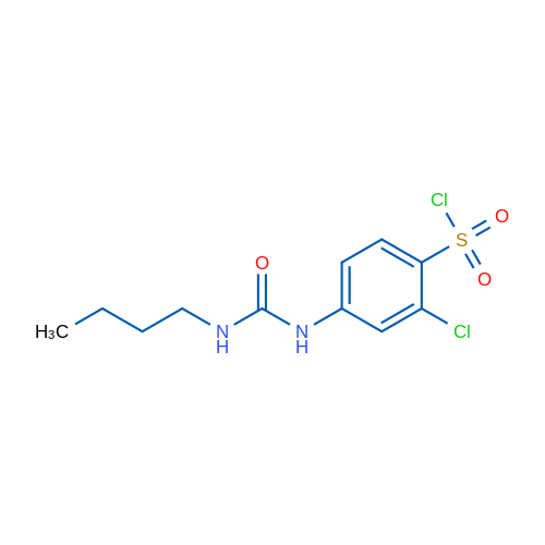 4-(3-Butylureido)-2-chlorobenzene-1-sulfonyl chloride 1g