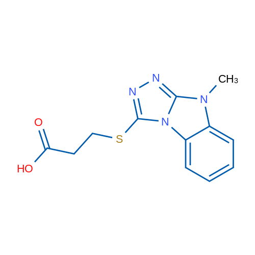 3-((9-Methyl-9H-benzo[4,5]imidazo[2,1-c][1,2,4]triazol-3-yl)thio)propanoic acid 5g