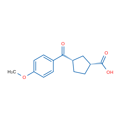 cis-3-(4-Methoxybenzoyl)cyclopentane-1-carboxylic acid 1g