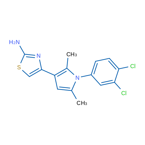 4-[1-(3,4-Dichlorophenyl)-2,5-dimethyl-1H-pyrrol-3-yl]-1,3-thiazol-2-amine 1g