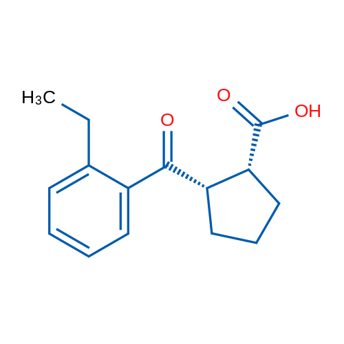 cis-2-(2-Ethylbenzoyl)cyclopentane-1-carboxylic acid 1g