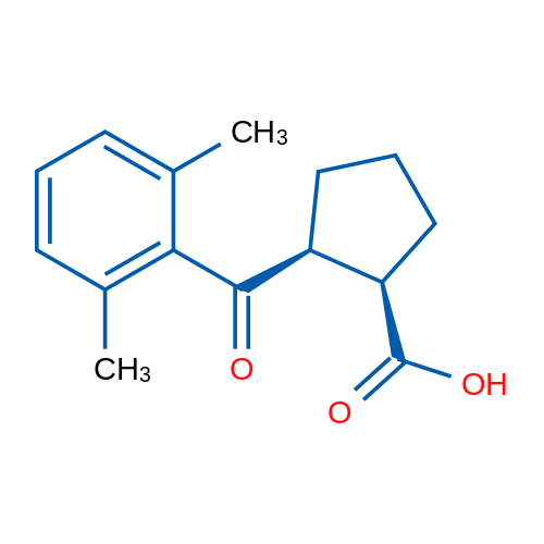 cis-2-(2,6-Dimethylbenzoyl)cyclopentane-1-carboxylic acid 1g