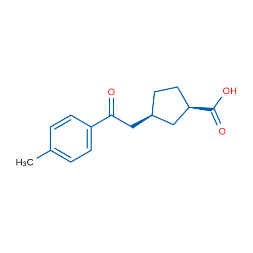 cis-3-[2-(4-Methylphenyl)-2-oxoethyl]cyclopentane-1-carboxylic acid 1g