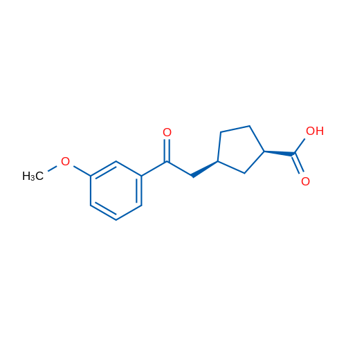 cis-3-[2-(3-Methoxyphenyl)-2-oxoethyl]cyclopentane-1-carboxylic acid 1g