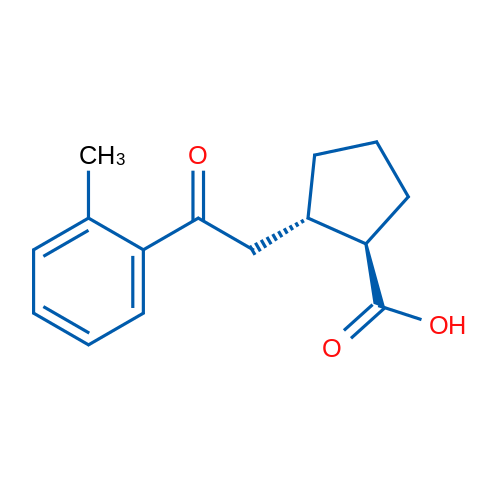 trans-2-[2-(2-Methylphenyl)-2-oxoethyl]cyclopentane-1-carboxylic acid 1g