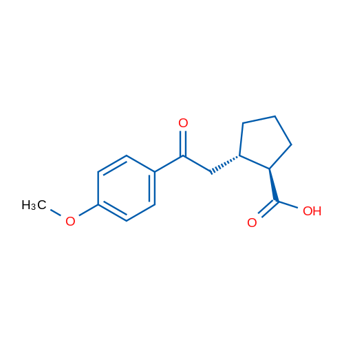 trans-2-[2-(4-Methoxyphenyl)-2-oxoethyl]cyclopentane-1-carboxylic acid 1g