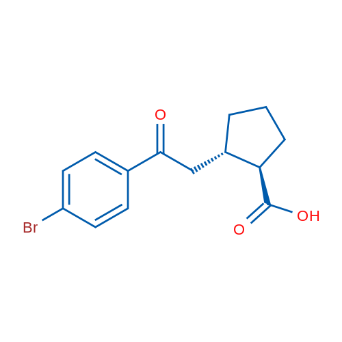 trans-2-[2-(4-Bromophenyl)-2-oxoethyl]cyclopentane-1-carboxylic acid 1g