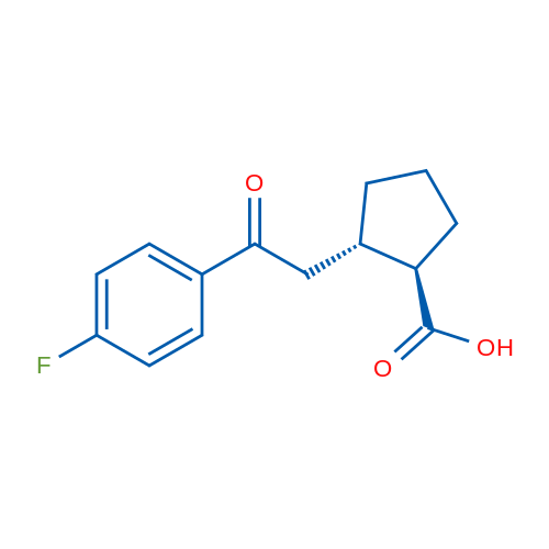 trans-2-[2-(4-Fluorophenyl)-2-oxoethyl]cyclopentane-1-carboxylic acid 1g