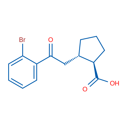 trans-2-[2-(2-Bromophenyl)-2-oxoethyl]cyclopentane-1-carboxylic acid 1g