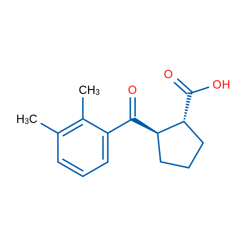 trans-2-(2,3-Dimethylbenzoyl)cyclopentane-1-carboxylic acid 1g