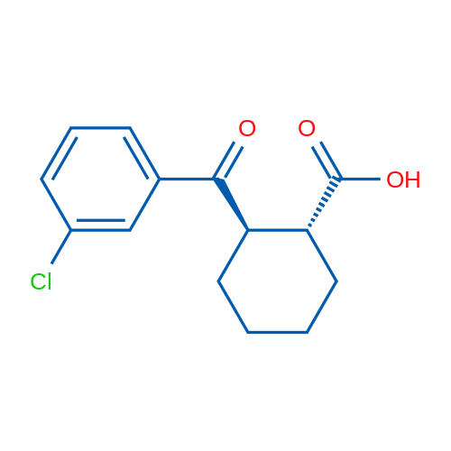 trans-2-(3-Chlorobenzoyl)cyclohexane-1-carboxylic acid 1g