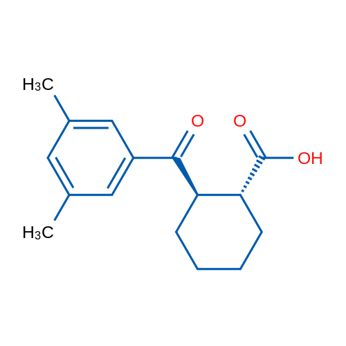 trans-2-(3,5-Dimethylbenzoyl)cyclohexane-1-carboxylic acid 1g