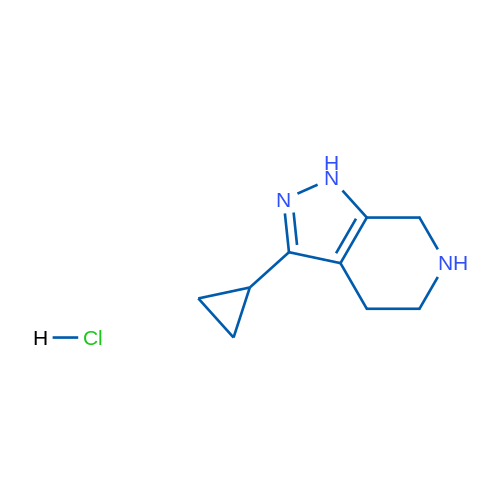 3-Cyclopropyl-4,5,6,7-tetrahydro-1H-pyrazolo[3,4-c]pyridine hydrochloride 1g
