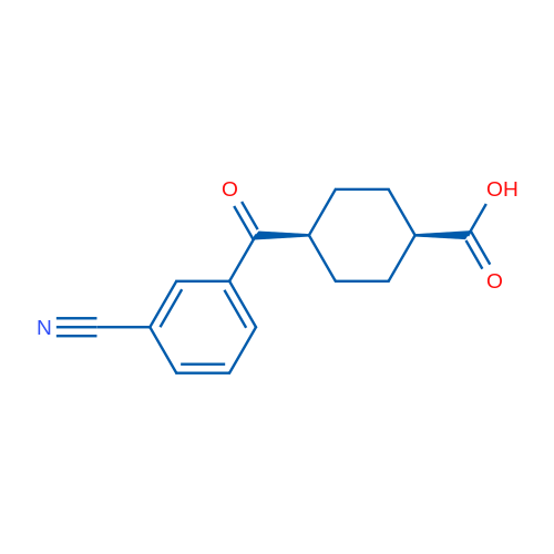 cis-4-(3-Cyanobenzoyl)cyclohexanecarboxylic acid 1g