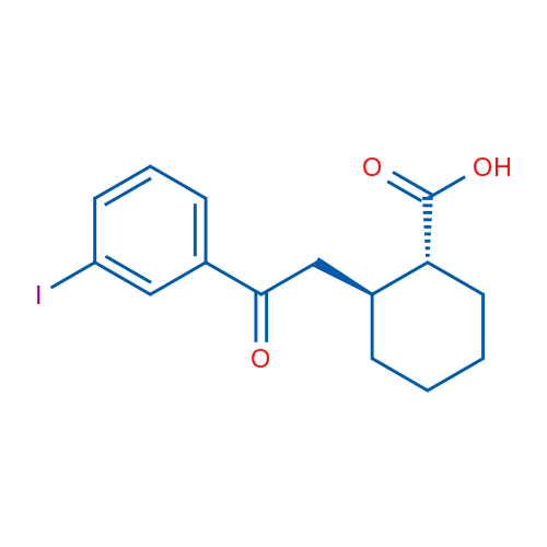 trans-2-[2-(3-Iodophenyl)-2-oxoethyl]cyclohexane-1-carboxylic acid 1g