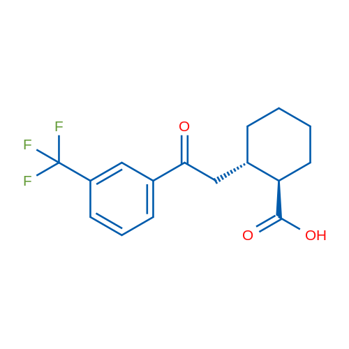 trans-2-[2-Oxo-2-(3-trifluoromethylphenyl)ethyl]cyclohexane-1-carboxylic acid 1g