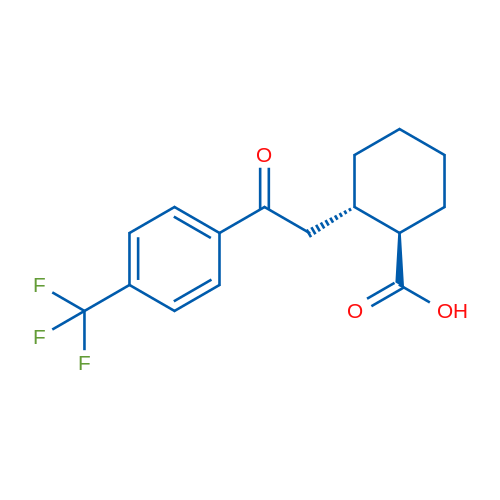 trans-2-[2-Oxo-2-(4-trifluoromethylphenyl)ethyl]cyclohexane-1-carboxylic acid 1g