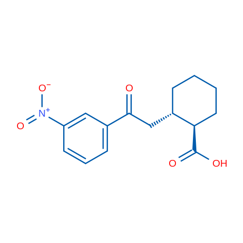 trans-2-[2-Oxo-2-(3-nitrophenyl)ethyl]cyclohexane-1-carboxylic acid 1g