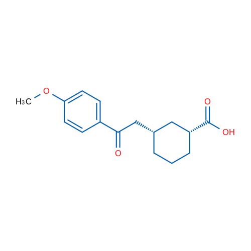 cis-3-[2-(4-Methoxyphenyl)-2-oxoethyl]cyclohexane-1-carboxylic acid 1g