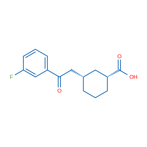 cis-3-[2-(3-Fluorophenyl)-2-oxoethyl]cyclohexane-1-carboxylic acid 1g