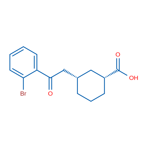 cis-3-[2-(2-Bromophenyl)-2-oxoethyl]cyclohexane-1-carboxylic acid 1g